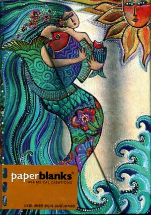 Paperblanks Ocean Song Whimsical Creations Hardcover MIDI Lined Wrap Closure 160 Pg 120 GSM de Paperblanks