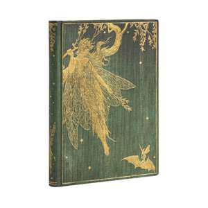 Hardcover Notizbuch Olive Fairy Midi Unliniert de Paperblanks