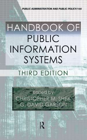 Handbook of Public Information Systems de Christopher M. Shea