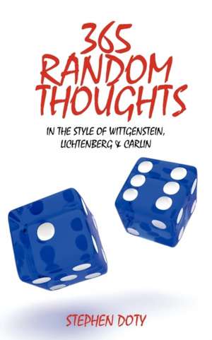 365 Random Thoughts de Doty Stephen Doty