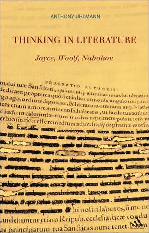 Thinking in Literature: Joyce, Woolf, Nabokov de Professor Anthony Uhlmann