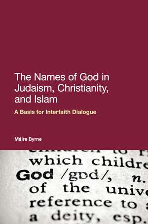 The Names of God in Judaism, Christianity, and Islam: A Basis for Interfaith Dialogue de Dr Máire Byrne