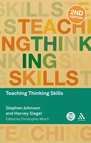 Teaching Thinking Skills de Professor Christopher Winch