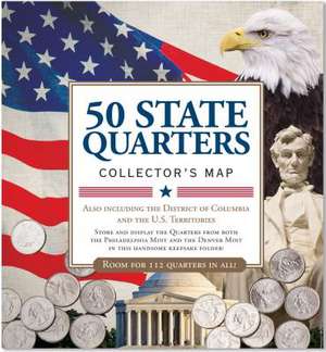 50 State Quarters Collector's Map de Peter Pauper Press