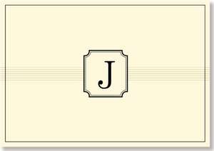 Monogram Note Cards 'j' (Stationery, Boxed Cards) de Peter Pauper Press Inc