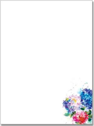 Hydrangeas Stationery Set (Boxed Stationery) de Peter Pauper Press