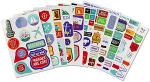 Essentials Travel Planner Stickers de Inc Peter Pauper Press