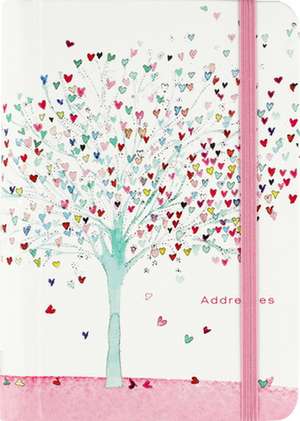 Tree of Hearts Address Book de Peter Pauper Press Inc