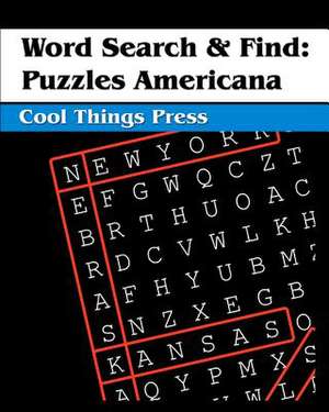 Word Search & Find de Cool Things Press