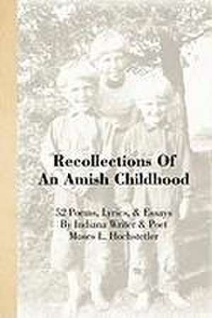 Recollections of an Amish Childhood de Moses L. Hochstetler