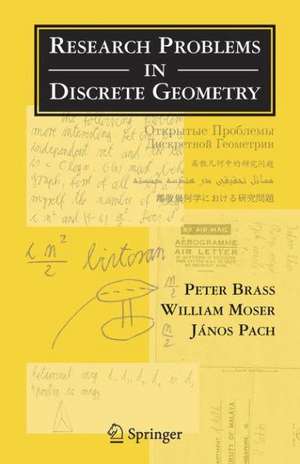 Research Problems in Discrete Geometry de Peter Brass