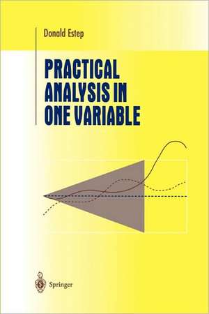 Practical Analysis in One Variable de Donald Estep