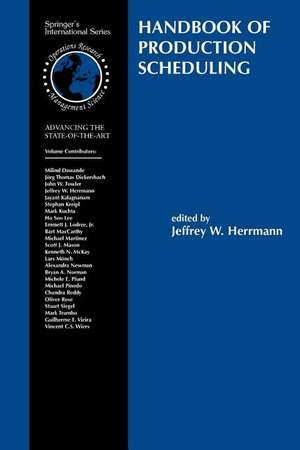 Handbook of Production Scheduling de Jeffrey W. Herrmann