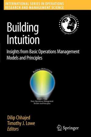 Building Intuition: Insights from Basic Operations Management Models and Principles de Dilip Chhajed