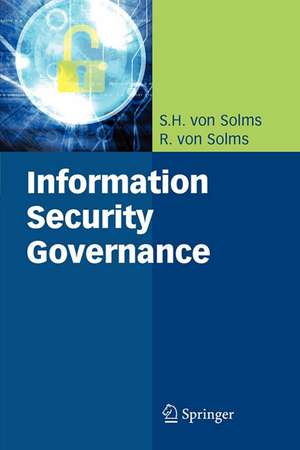 Information Security Governance de S.H. Solms