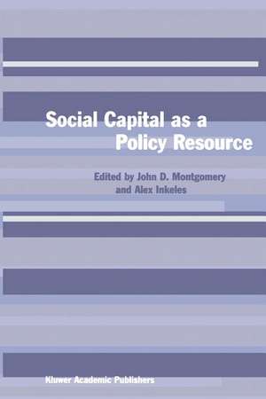 Social Capital as a Policy Resource de John D. Montgomery