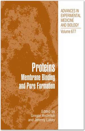 Proteins: Membrane Binding and Pore Formation de Gregor Anderluh