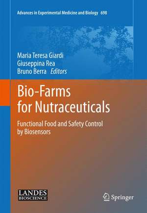 Bio-Farms for Nutraceuticals: Functional Food and Safety Control by Biosensors de Maria Teresa Giardi