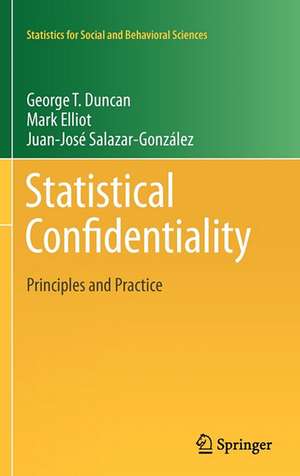 Statistical Confidentiality de George T Duncan