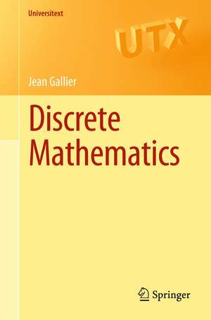 Discrete Mathematics de Jean Gallier