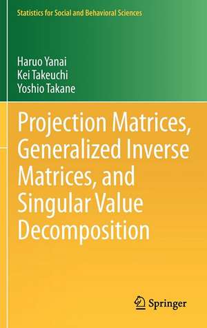 Projection Matrices, Generalized Inverse Matrices, and Singular Value Decomposition de Haruo Yanai