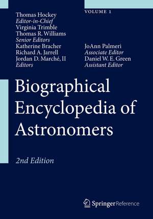 Biographical Encyclopedia of Astronomers de Thomas Hockey