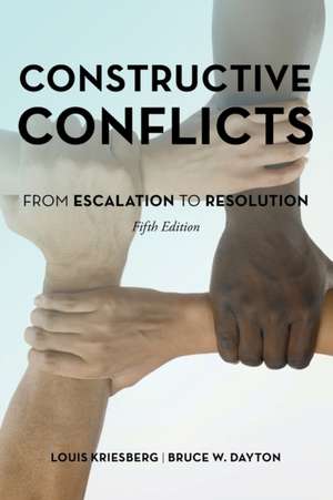 CONSTRUCTIVE CONFLICTS FROM ESPB de Louis Kriesberg