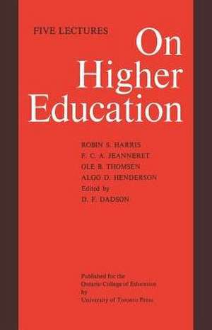 On Higher Education de Dadson, D. F.