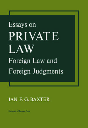 Essays on Private Law: Foreign Law and Foreign Judgments