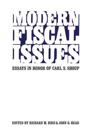 Modern Fiscal Issues de Richard Bird