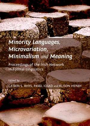 Minority Languages, Microvariation, Minimalism and Meaning: Proceedings of the Irish Network in Formal Linguistics de Alison Henry