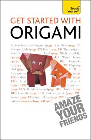 Get Started with Origami: Teach Yourself de Robert Harbin