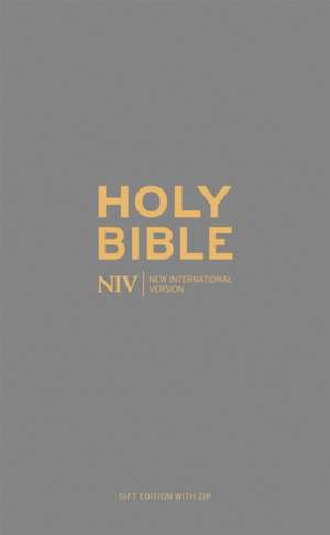 NIV Pocket Charcoal Soft-tone Bible with Zip de New International Version