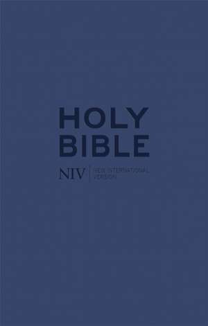 NIV Tiny Navy Soft-tone Bible with Zip de New International Version