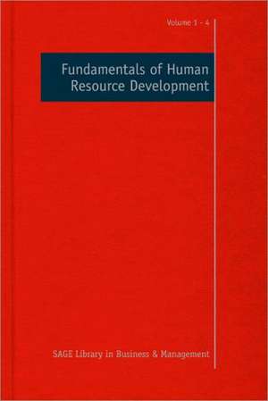 Fundamentals of Human Resource Development de David McGuire