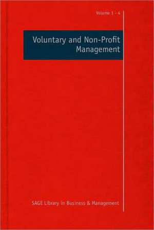 Voluntary and Non-Profit Management de Stephen P Osborne