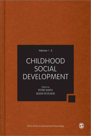 Childhood Social Development de Peter K. Smith