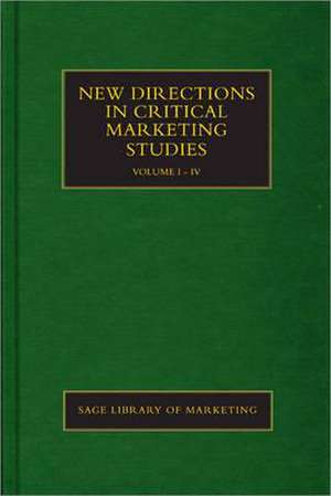 New Directions in Critical Marketing Studies de Mark Tadajewski