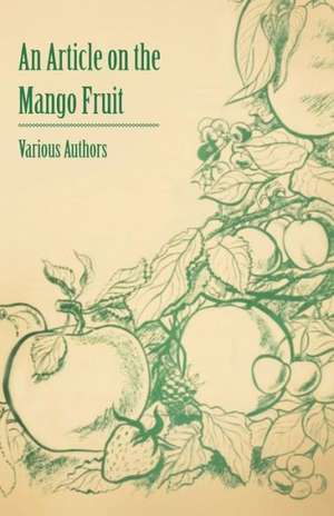 An Article on the Mango Fruit de Various