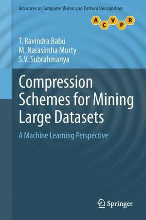 Compression Schemes for Mining Large Datasets: A Machine Learning Perspective de T. Ravindra Babu