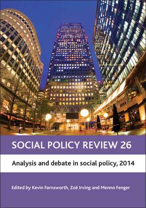 Social Policy Review 26: Analysis and Debate in Social Policy, 2014 de Kevin Farnsworth