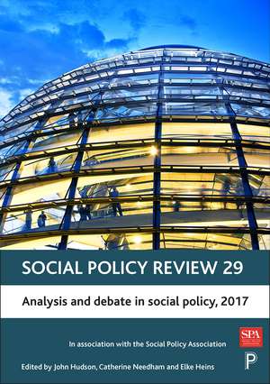 Social Policy Review 29: Analysis and Debate in Social Policy, 2017 de John Hudson