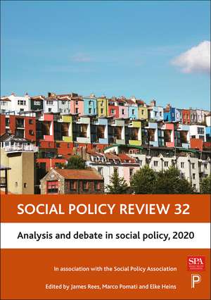 Social Policy Review 32: Analysis and Debate in Social Policy, 2020 de James Rees