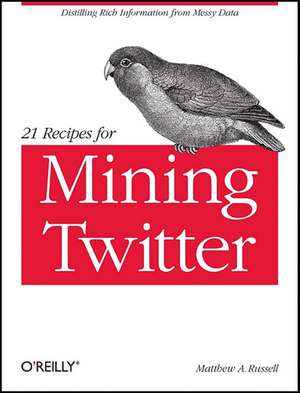 21 Recipes for Mining Twitter de Matthew A. Russell