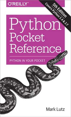 Python Pocket Reference 5ed de Mark Lutz