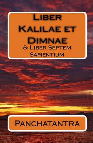 Liber Kalilae Et Dimnae de Simeon Filii Seth