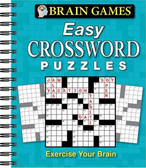 Brain Games Easy Crossword Puzzles de Ltd Publications International