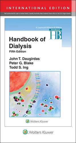 Handbook of Dialysis de John T. Daugirdas MD