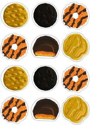 Girl Scout Cookies Mix & Match Stationery de Chronicle Books