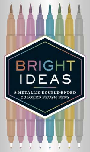 Bright Ideas Metallic Double-Ended Colored Brush Pens de Chronicle Books